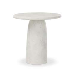 Four Hands Janice End Table - Textured Lunar Concrete
