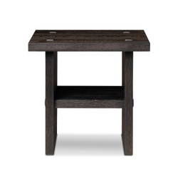 Four Hands Zeno End Table - Smoked Black Oak