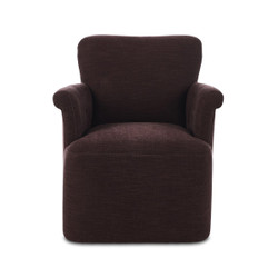 Amber Lewis x Four Hands Camellia Swivel Chair - Laughlin Plum