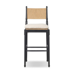 Amber Lewis x Four Hands Fayth Bar Stool with Cushion - Broadway Dune