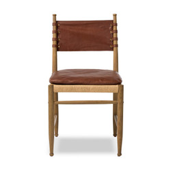 Amber Lewis x Four Hands Brielle Dining Chair w/ Cushion - Dulane Mahogany