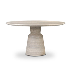 Amber Lewis x Four Hands Marsh Outdoor Dining Table - 55'' - Textured Sandy Grey