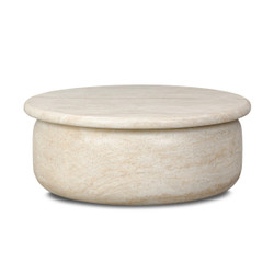Amber Lewis x Four Hands Dayna Coffee Table - Faux Travertine
