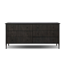 Amber Lewis x Four Hands Eloise 6 Drawer Dresser - Smoked Black Mindi