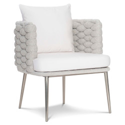 Bernhardt Santa Cruz Outdoor Arm Chair in Nordic Grey