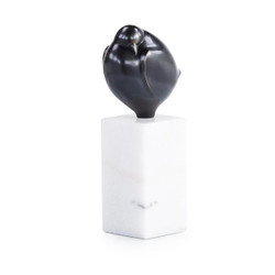 John Richard Bronzed Bird Sculpture on Marble Base - Large