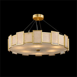 John Richard Calcite Panel Six-Light Chandelier