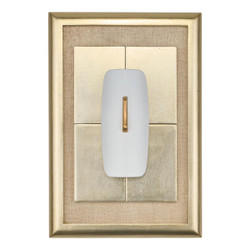 John Richard Gilded Porcelain Relief Wall Art - White