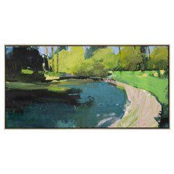 John Richard Janet Dyer's Pond with Yellow Trees