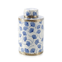 John Richard Lidded Ginkgo Jar - Large