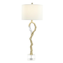 John Richard Metallic Ice Buffet Lamp - Brass