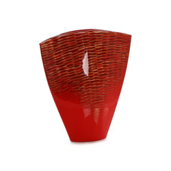 John Richard Scarlet Scales Vase - Small