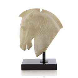 John Richard Stallion Bust on Marble