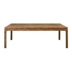 Worlds Away Adams Dining Table - Dark Burl Wood
