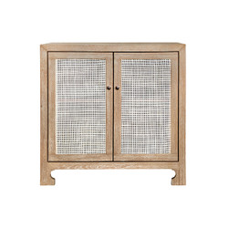 Worlds Away Alden Cabinet - Cerused Oak