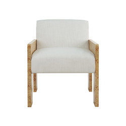 Worlds Away Astor Dining Chair - Burl Wood