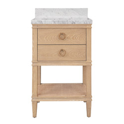 Worlds Away Cutler Bath Vanity - 24" - Cerused Oak