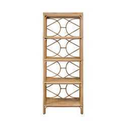 Worlds Away Danielle Etagere - Natural Rattan
