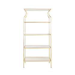 Worlds Away Dorothy Etagere - Gold Leaf