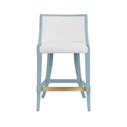 Worlds Away Keaton Counter Stool - Blue