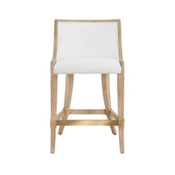 Worlds Away Keaton Counter Stool - Brown