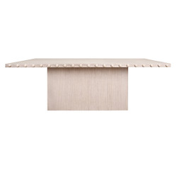 Worlds Away Lucian Dining Table - Rectangular - White Oak