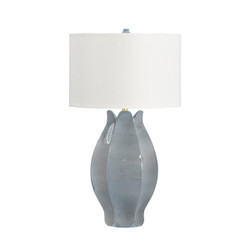 Worlds Away Mae Table Lamp - Gray Blue Glaze