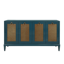 Worlds Away Marcella Buffet - Teal Lacquer