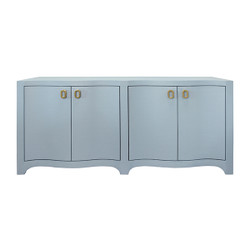 Worlds Away Miffy Buffet - Light Blue Linen