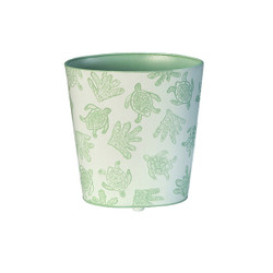 Worlds Away Turtle & Coral Wastebasket