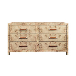 Worlds Away Winchester Chest - Burl Wood