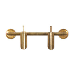 Amber Lewis x Four Hands Albi Double Sconce - Aged Patina Brass