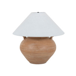 Amber Lewis x Four Hands Civita Table Lamp - Aged Natural Terracotta