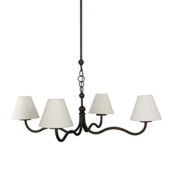 Amber Lewis x Four Hands Darcia Chandelier - Light Oil Rubbed Bronze