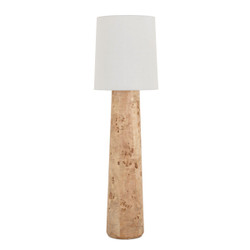 Amber Lewis x Four Hands Daxton Floor Lamp - Light Mappa Burl