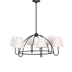 Amber Lewis x Four Hands Larson Chandelier - Matte Black