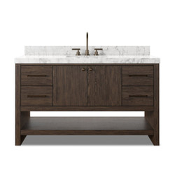 Four Hands Anthem Single Wide Vanity - Satin Espresso Oak