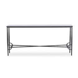 Four Hands Babylon Console Table - Hammered Gunmetal