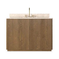 Four Hands Brookhurst Single Wide Vanity - Satin Drifted Oak