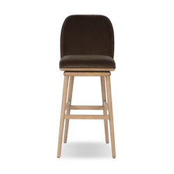 Four Hands Camden Swivel Stool - Surrey Mink - Bar
