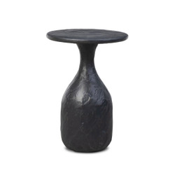Four Hands Cora Nesting End Table - Short - Obsidian Concrete