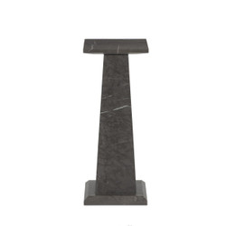 Four Hands Ellric Pedestal 30" - Grey Italian Marble