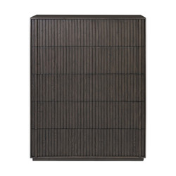 Four Hands Leo 5 Drawer Dresser - Smoked Black