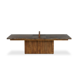 Four Hands Outdoor Ping Pong Table - Toasted Rustic Teak