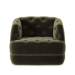 Four Hands Paul Swivel Chair - Surrey Olive