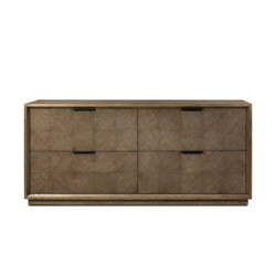 Four Hands Salta 4 Drawer Dresser - Brown Oak Thin Oyster