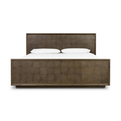 Four Hands Salta Bed - Brown Oak Thin Oyster - King