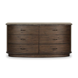 Four Hands Tovae Dresser - Honed Coffee Marble