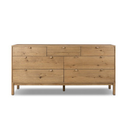Four Hands Tula 7 Drawer Dresser - Worn Oak Veneer