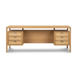 Four Hands Westlake Executive Desk - Khaki Oak